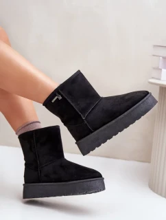 Dámske vysoké platformy Snows Big Star Black