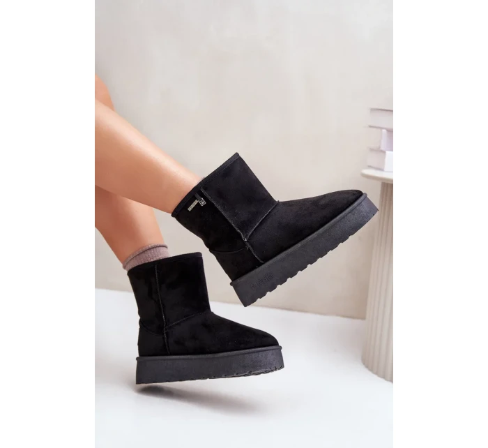 Dámske vysoké platformy Snows Big Star Black Dámske vysoké platformy Snows Big Star Black