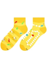 Krátke asymetrické pánske ponožky 035