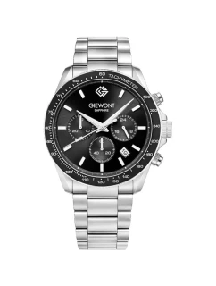 Pánské hodinky Chronograph Sapphire Silver Black model 21807571 - Giewont