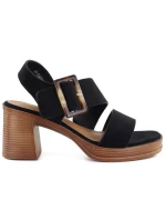 Sandały damskie na czarne model 22034125 - Potocki