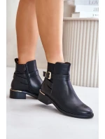 Botki Sztyblety Damskie Na Niskim Obcasie Ocieplane Czarne Zinlora Botki Sztyblety Damskie Na Niskim Obcasie Ocieplane Czarne Zinlora