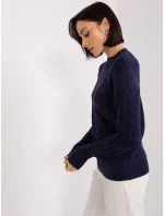 Sweter AT SW model 19040895 granatowy - FPrice