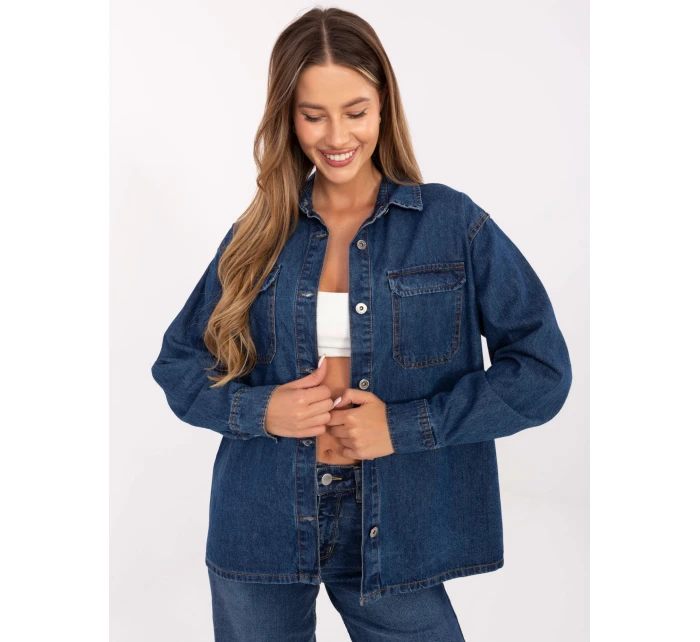 Koszula model 21234049 ciemny niebieski - FPrice