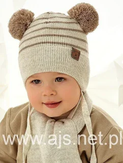 AJS set 48-317 Chlapčenská čiapka + šatka