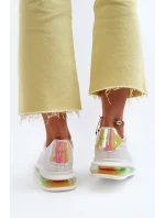 Sneakersy Damskie Skórzane GOE NN2N4029 Białe