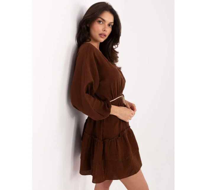 Šaty MI SK A5079.27 tmavohnedé