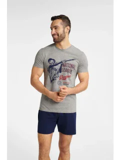 Pyžamo  Melange Námořnická modrá  model 18219558 - Henderson