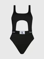 Dámske jednodielne plavky KW0KW02357 BEH black - Calvin Klein