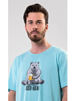 Pánska nočná košeľa s krátkym rukávom Beer and bear