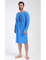 Pánska nočná košeľa s dlhým rukávom Jachting Pánska nočná košeľa s dlhým rukávom Jachting