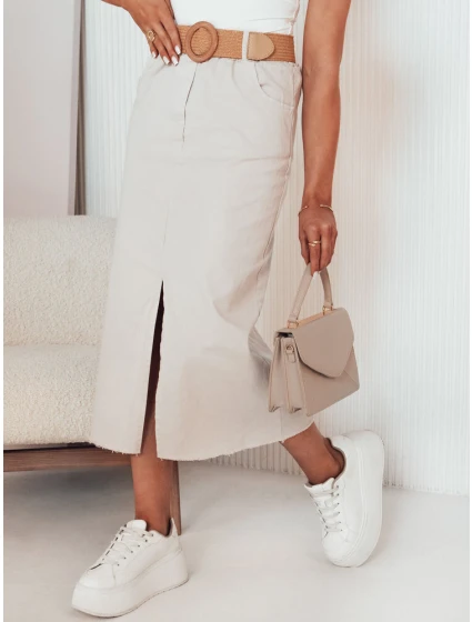 ELLENA béžová sukňa FashionStreet CY0449