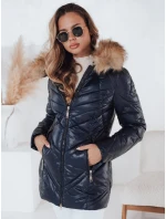Dámska prešívaná zimná bunda SOLARIS navy blue FashionStreet TY4009 Dámska prešívaná zimná bunda SOLARIS navy blue FashionStreet TY4009