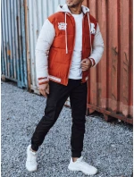 Pánska zimná bunda s kapucňou červená FashionStreet TX4877
