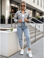 Dámská džínová bunda LANDIA sepraná šedá FashionStreet TY5684 Dámská džínová bunda LANDIA sepraná šedá FashionStreet TY5684