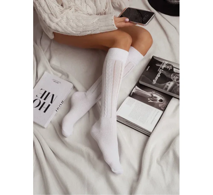 Milena podkolienky 0330 Azure Plaid 37-41