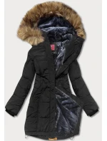 Čierna dámska zimná bunda (M-21305) Čierna dámska zimná bunda (M-21305)