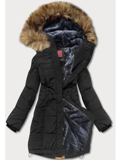 Čierna dámska zimná bunda (M-21305) Čierna dámska zimná bunda (M-21305)
