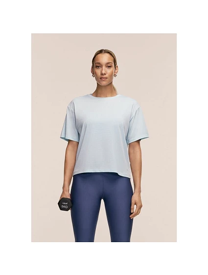 Dámské tričko CASALL Laser Mesh Tee, modrá barva