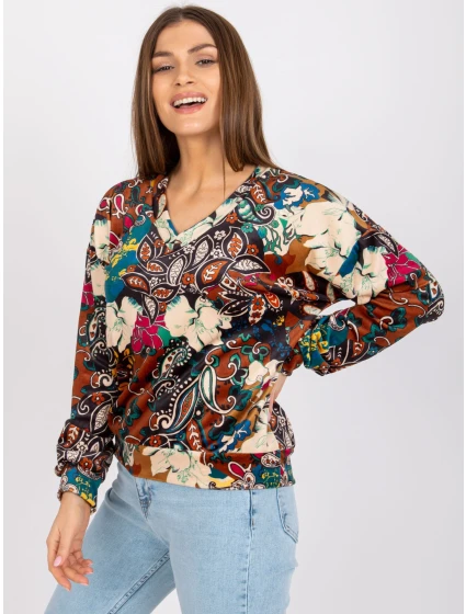 Bluzka DHJ BZ jasny brązowy model 19772269 - FPrice Bluzka DHJ BZ jasny brązowy model 19772269 - FPrice