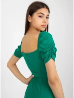 LK SK 508684 šaty.21X tmavo zelená