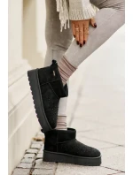 Snežnice s ornamentom na platforme Big Star Black