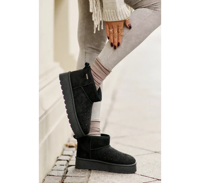 Snežnice s ornamentom na platforme Big Star Black