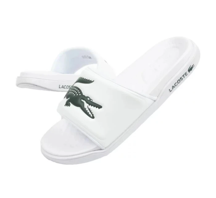 Pánske žabky Croco Dualiste 201R5 M 743CMA00201R5 White Pattern - Lacoste