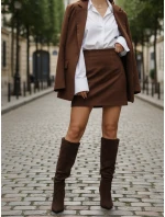 Dámske semišové hnedé topánky FashionStreet ZY1324