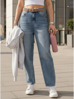 Dámské džínové kalhoty s páskem Dstreet model 21996330 - FashionStreet