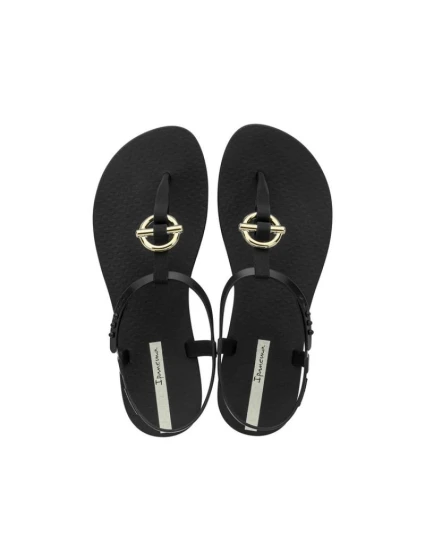 Ipanema Sandal Class Women's Flip Flop Sandals Fashion Black with Gold Women's