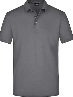 Daiber JN 708 Pánske polo tričko z pima piqué 02.0708 carbon