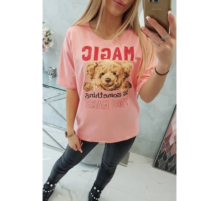 Kúzelná blúzka s marhuľovou potlačou Kúzelná blúzka s marhuľovou potlačou