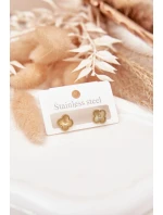 Náušnice ze nerezové oceli zlaté Náušnice ze nerezové oceli zlaté