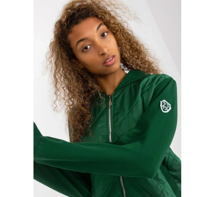 Dámska mikina RV BL 8226.11X tmavo zelená