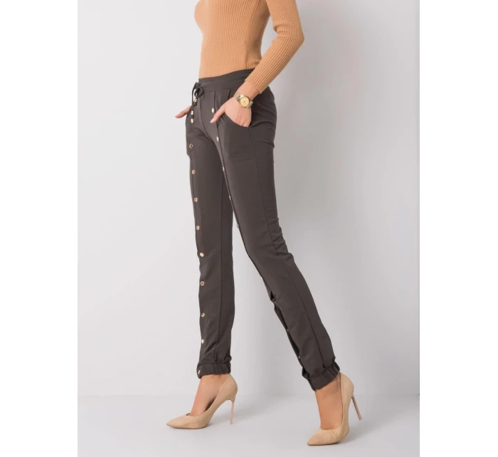 Tepláky RV DR 6016.08 tmavá khaki