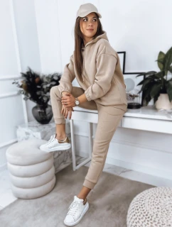 PREMIUM dámská tepláková souprava ve světle béžové barvě model 21967287 - Dstreet