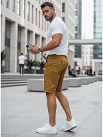 Pánske ťavie džínsové šortky FashionStreet SX2571 Pánske ťavie džínsové šortky FashionStreet SX2571