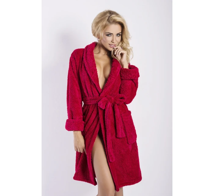 Dámský župan Eliza short wine - DKAREN Dámský župan Eliza short wine - DKAREN