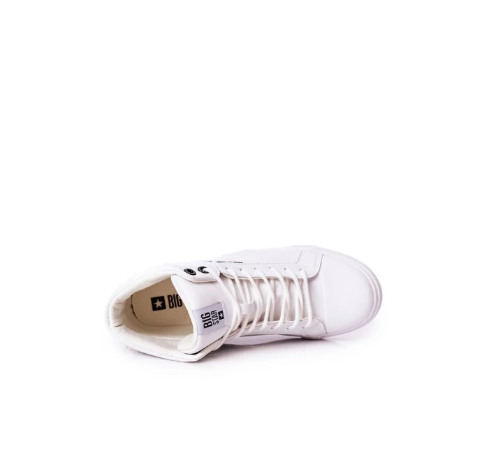 Trampki Męskie Big Star Wysokie Białe EE174340