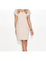 Denné šaty M730 - Makadamia