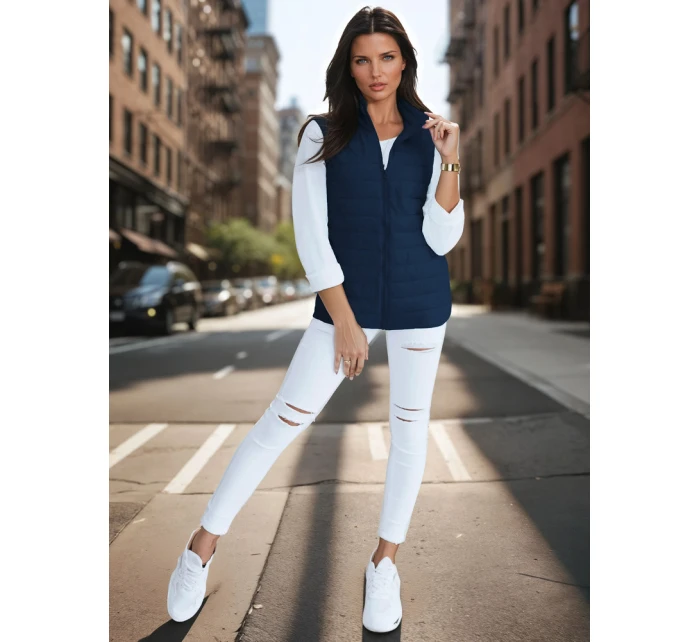 Dámská tmavě modrá vesta Dstreet model 21964301 - FashionStreet