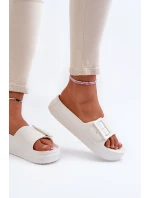 Dámské Pěnové Žabky Na Platformě S Big Star Bílé model 21654884 - Big Star Shoes
