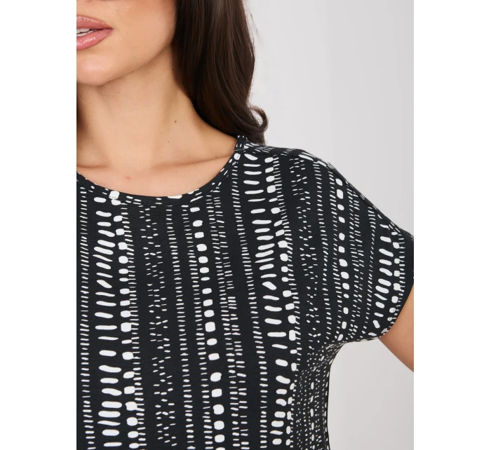 T shirt D12110M02646F czarny T shirt D12110M02646F czarny