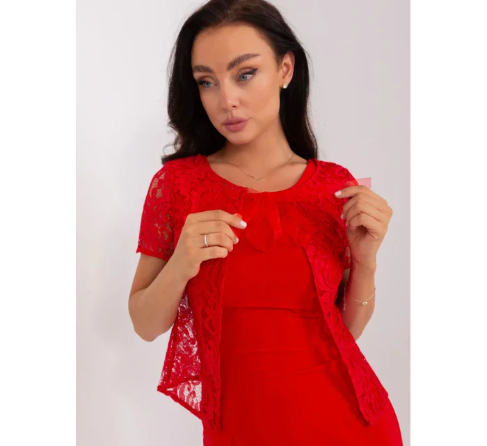 Sukienka LK SK  czerwony model 18856482 - FPrice