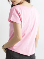 Základné ružové tričko