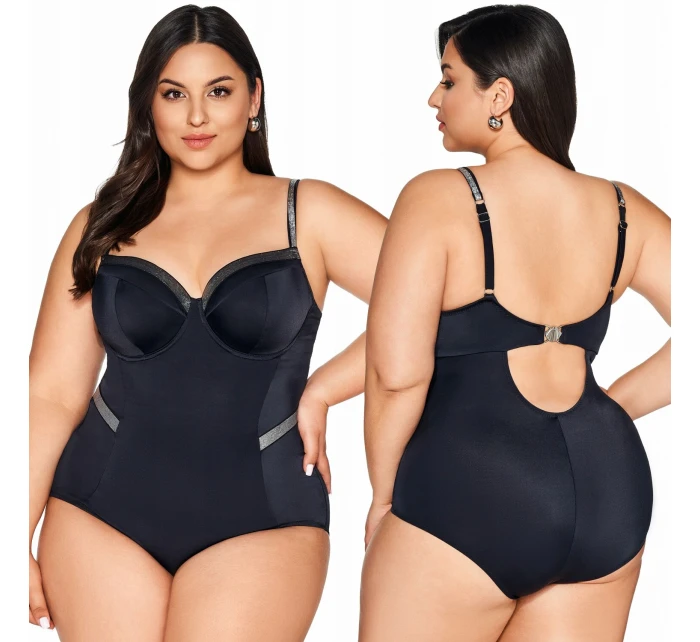 Dámske jednodielne plavky SKJ-63 Black - AVA Dámske jednodielne plavky SKJ-63 Black - AVA