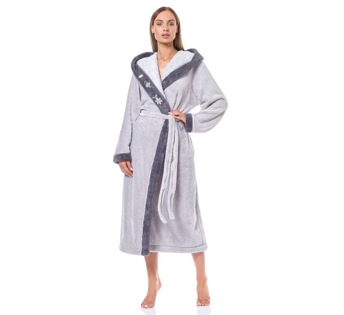 Dlouhý dámský župan 5XL model 21273702 - L&L Dlouhý dámský župan 5XL model 21273702 - L&L