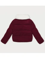Dámská bunda ve vínové bordó barvě s vysokým stojáčkem model 21461529 - J.STYLE Dámská bunda ve vínové bordó barvě s vysokým stojáčkem model 21461529 - J.STYLE