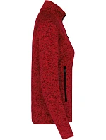 K Dámská melanžová pletená fleecová bunda 20. red melange model 22423088 - Kariban